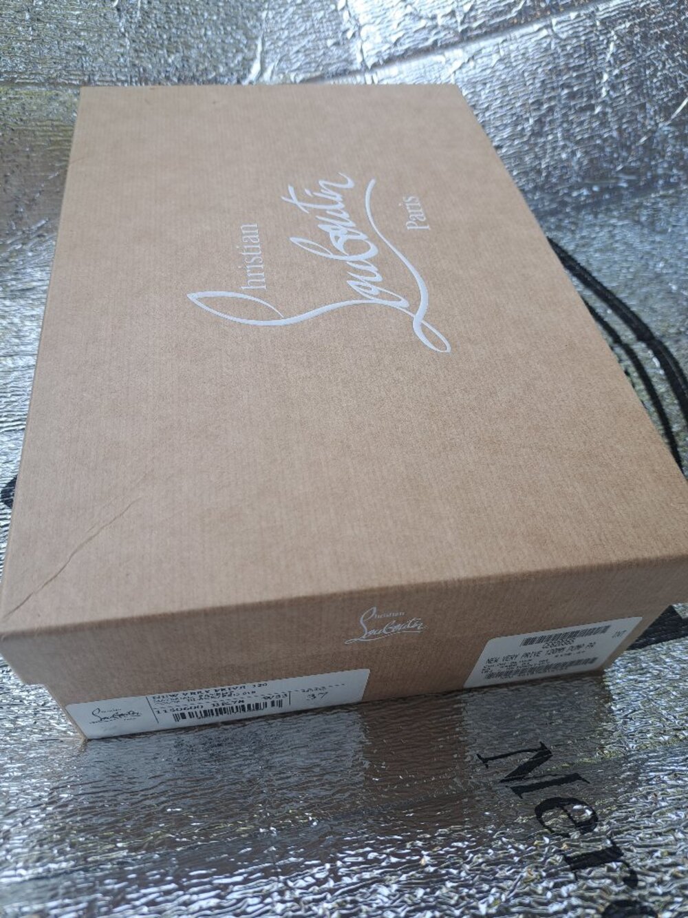 Christian Louboutin Very Prive Pumps 120 Black Patent/Red Size 37 (6.5-7US)